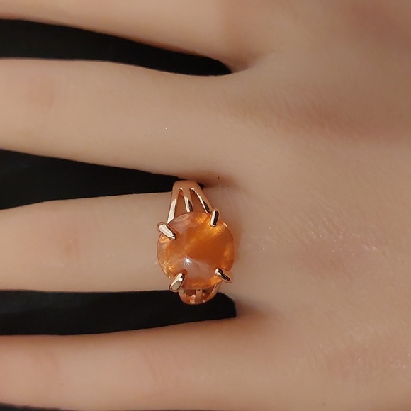 Cats Eye Glass Fashion Ring - Sizes: 5 1/2 & 7 1/2 - Picture 7 of 7